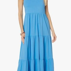 Lilly Pulitzer Blue Halter Maxi Sundress